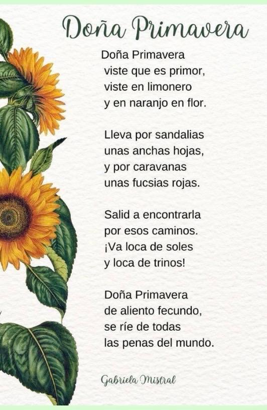 Poema doña Primavera.
